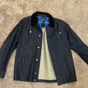 L1 Denim Jacket with Chord Collar